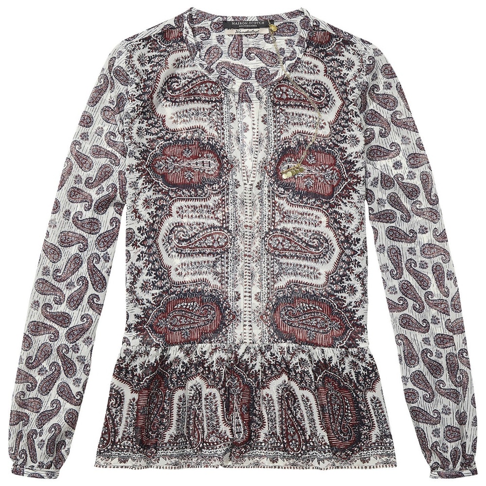 SCOTCH & SODA Maison Scotch Wanderlust Boho Blouse - Picture 7 of 7